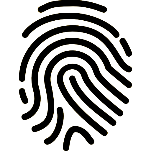 Icono de Acceso con huella digital